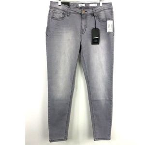 Kensie Effortless Ankle Gray Skinny Jeans 12/31